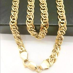 14k Italian Yellow Gold Italian Link Chain Necklac